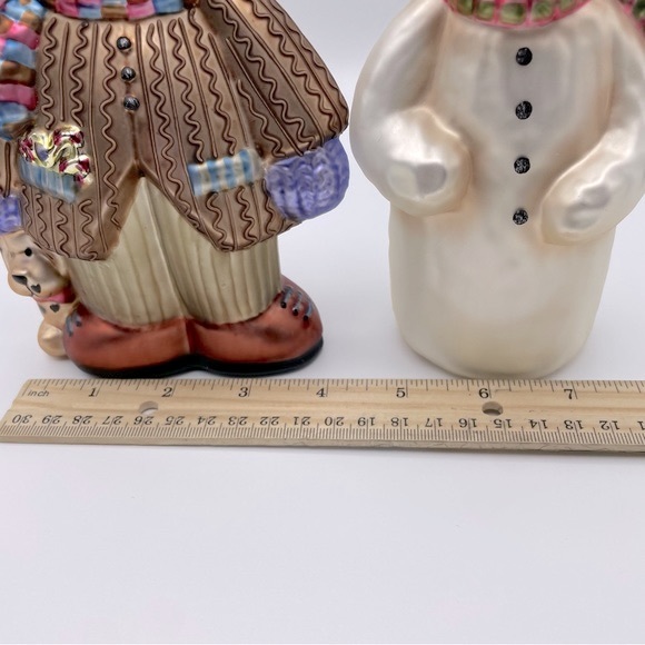 Kurt Alder Christmas Snowman Glass Ornaments 7" - Picture 4 of 6